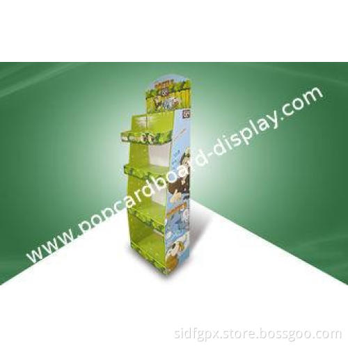 Custom Four - shelf Cardboard Display Stands Cardboard Shel